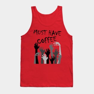 Coffee Zombie Tank Top